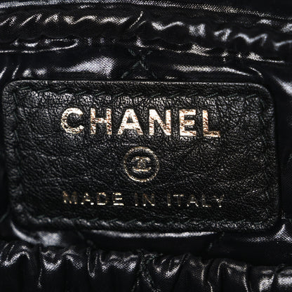 Chanel Caviar Quilted Small Curvy Pouch Cosmetic Case Black 6 of 7