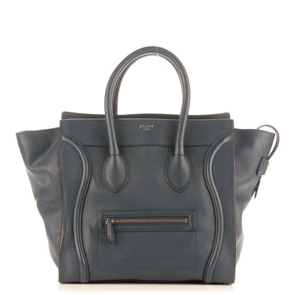 Celine Drummed Calfskin Mini Luggage Orage 1 of 8