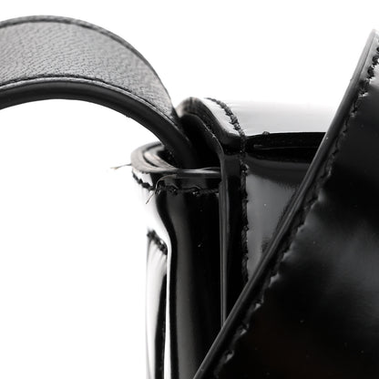 Bottega Veneta Patent Maxi Intrecciato Cassette Crossbody Bag Black 10 of 10