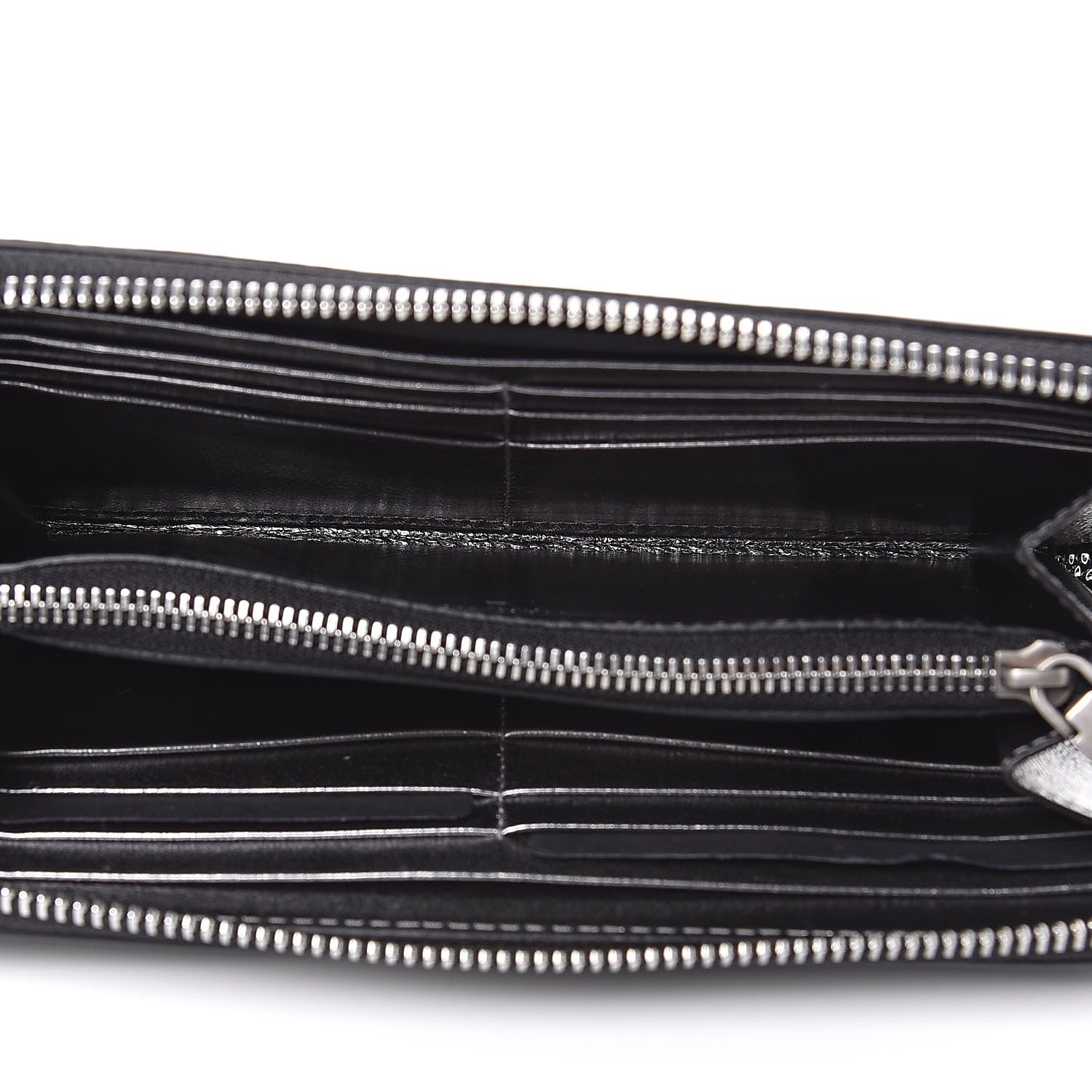 Givenchy Lambskin Logo Zip Around Wallet Black 5 of 8