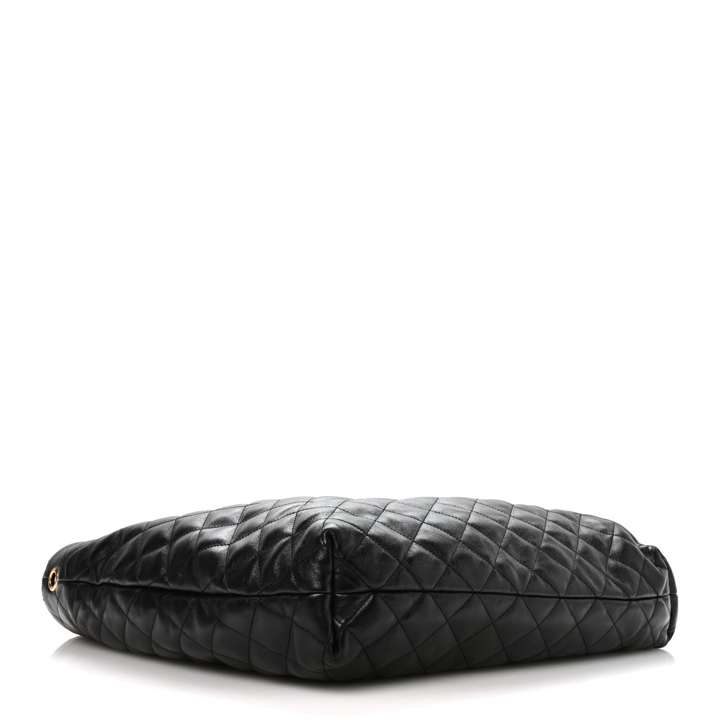 Lambskin Quilted Maxi Icare Shopping Tote Black