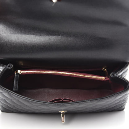 Chanel Caviar Quilted Small Coco Handle Flap Black 6 of 11
