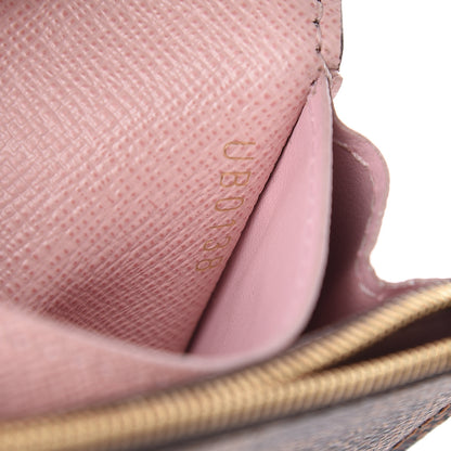 Louis Vuitton Damier Ebene Rosalie Coin Purse Rose Ballerine 7 of 12