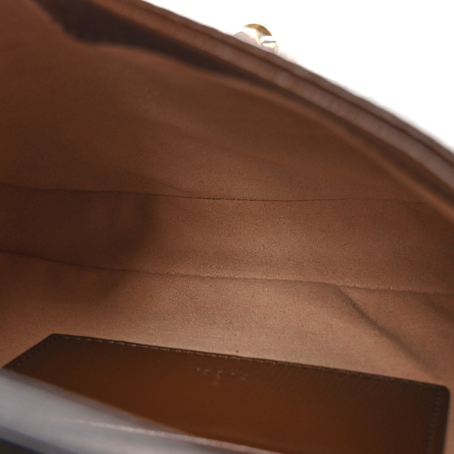 GG Supreme Monogram Azalea Calfskin Web Mini Jackie 1961 Hobo Beige Ebony Brown Sugar