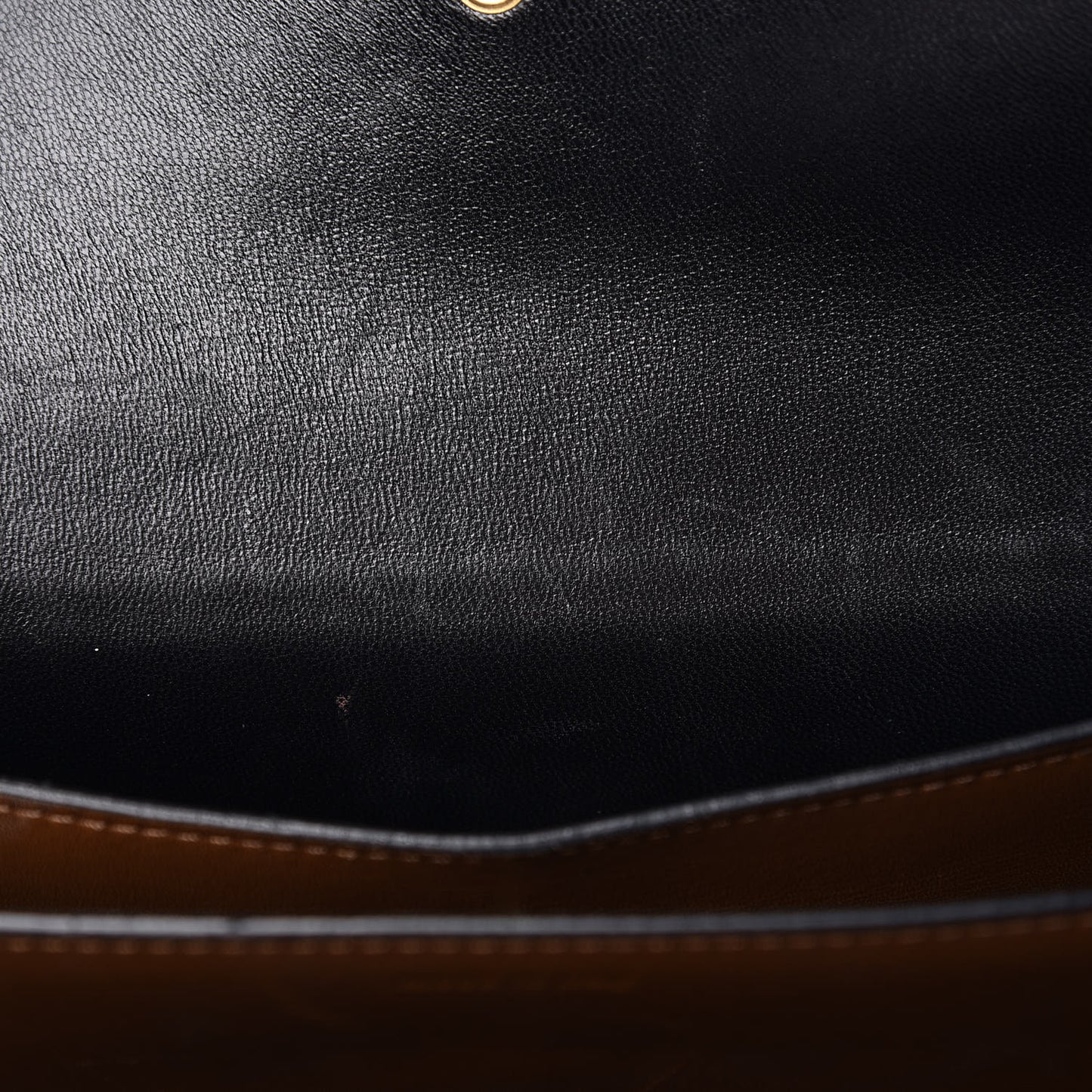 Calfskin Medium Bi-Color Case Flap Camel