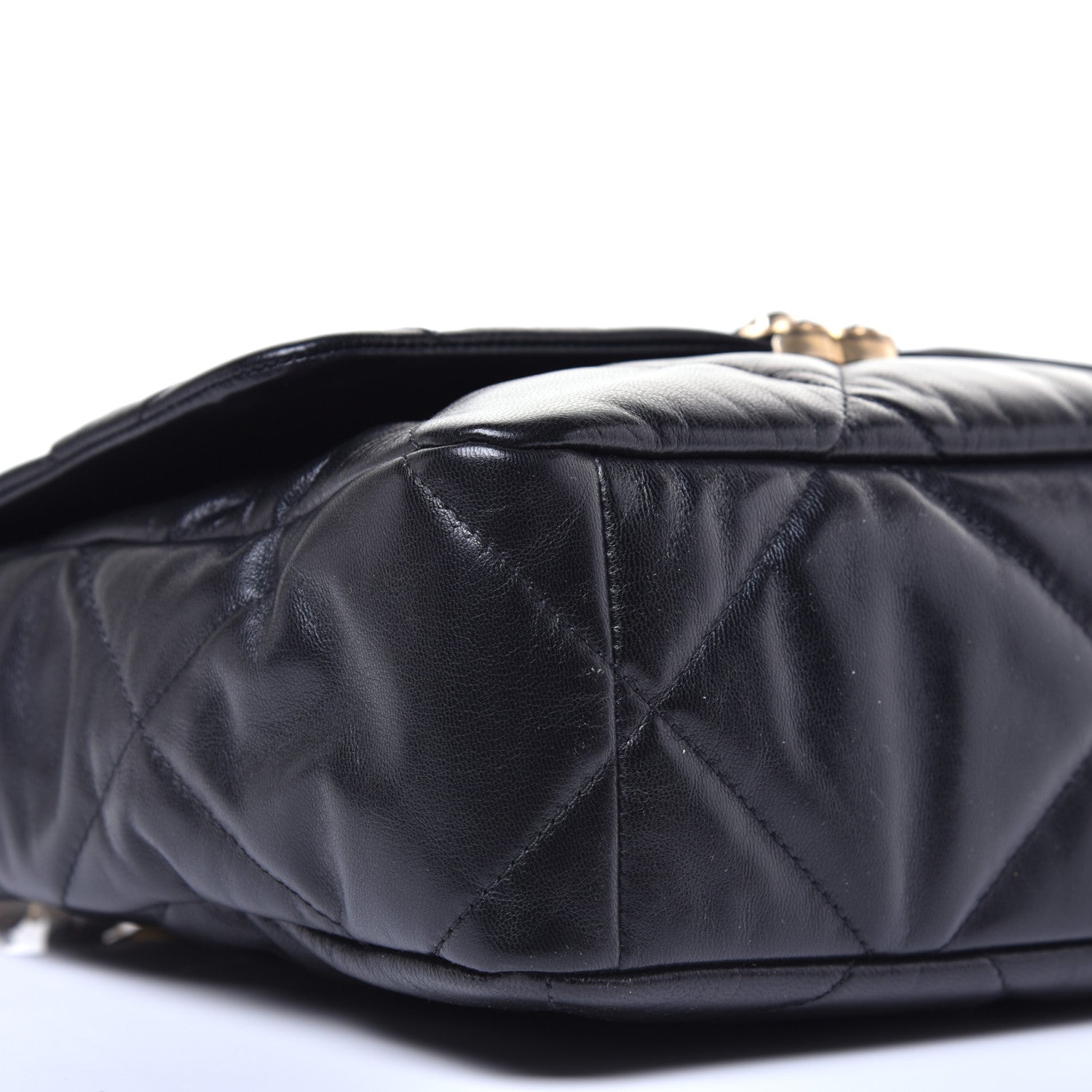 Chanel Lambskin Quilted Medium 19 Flap Black 8 of 11