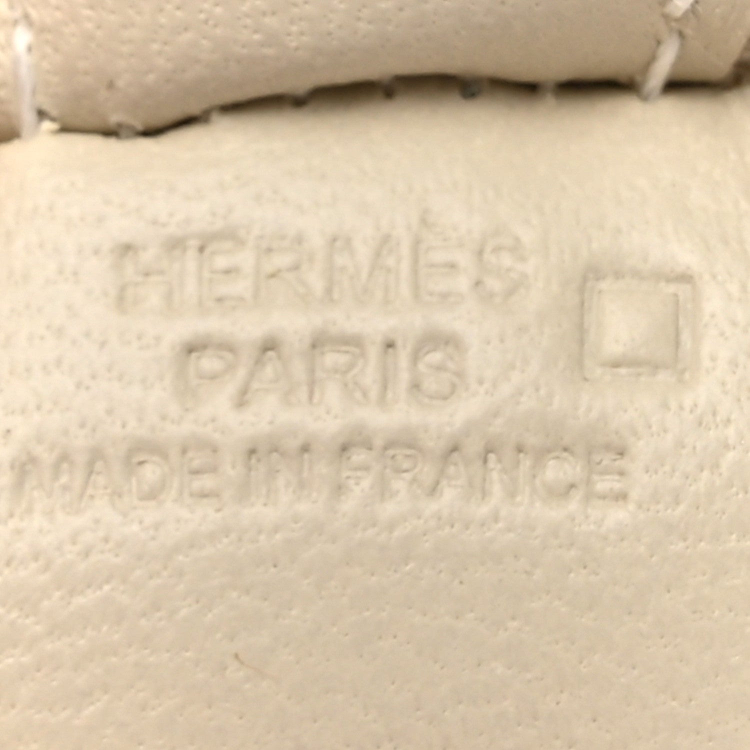 Hermes Milo Lambskin Matte Alligator Touch Grigri Rodeo Horse Bag Charm PM Craie 3 of 4