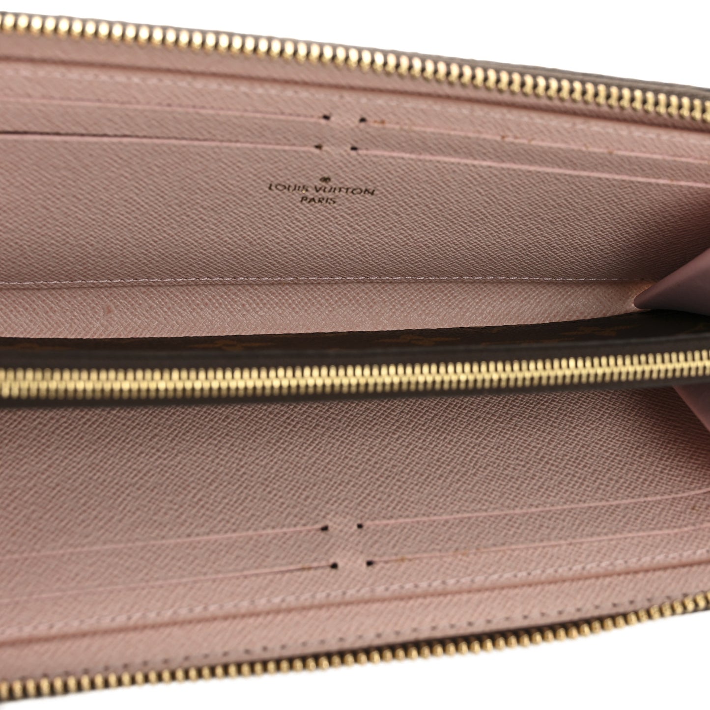 Monogram Clemence Wallet Rose Ballerine