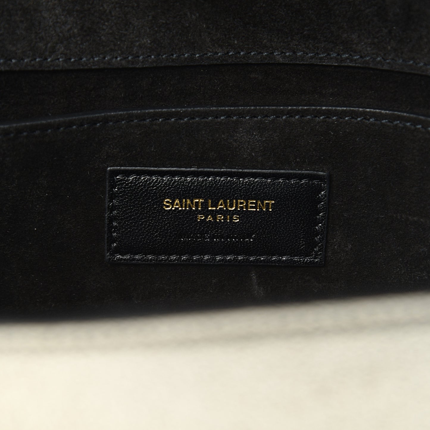 Metallic Calfskin Medium Classic Monogram Kate Satchel Platine
