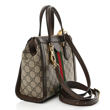 Gucci GG Supreme Monogram Small Ophidia Tote Bag Brown 3 of 11