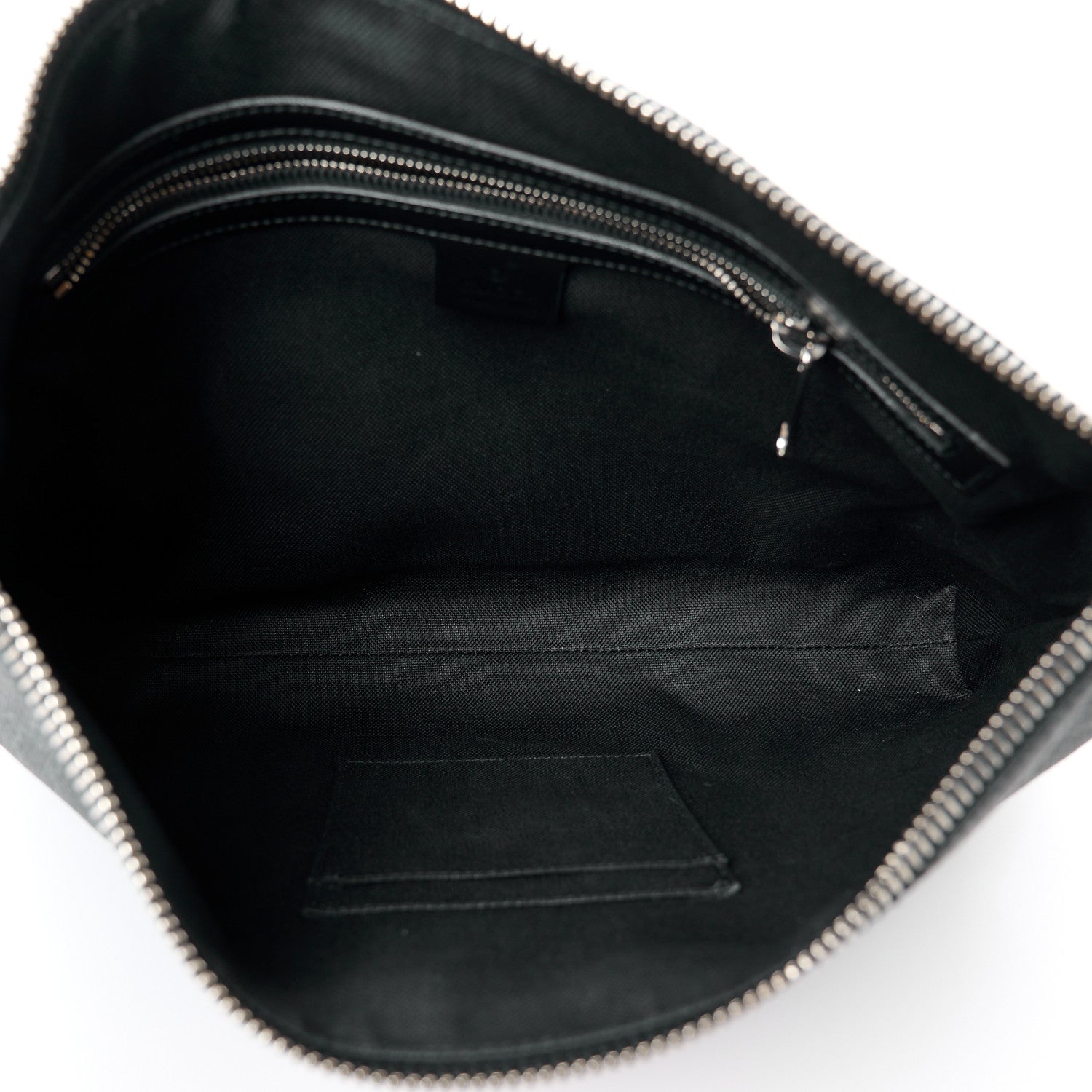Gucci Soft GG Supreme Monogram Appia Calfskin Web East West Messenger Bag Black Grey 5 of 11