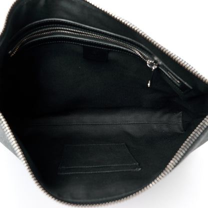 Gucci Soft GG Supreme Monogram Appia Calfskin Web East West Messenger Bag Black Grey 5 of 11