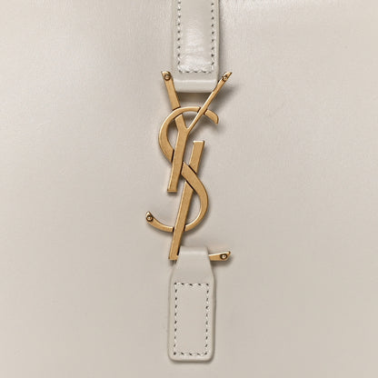 Saint Laurent Smooth Calfskin Le 5 A 7 Hobo Blanc Vintage 10 of 13
