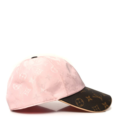 Louis Vuitton Polyester Silk Monogram LV Get Ready Cap L Pink 5 of 8