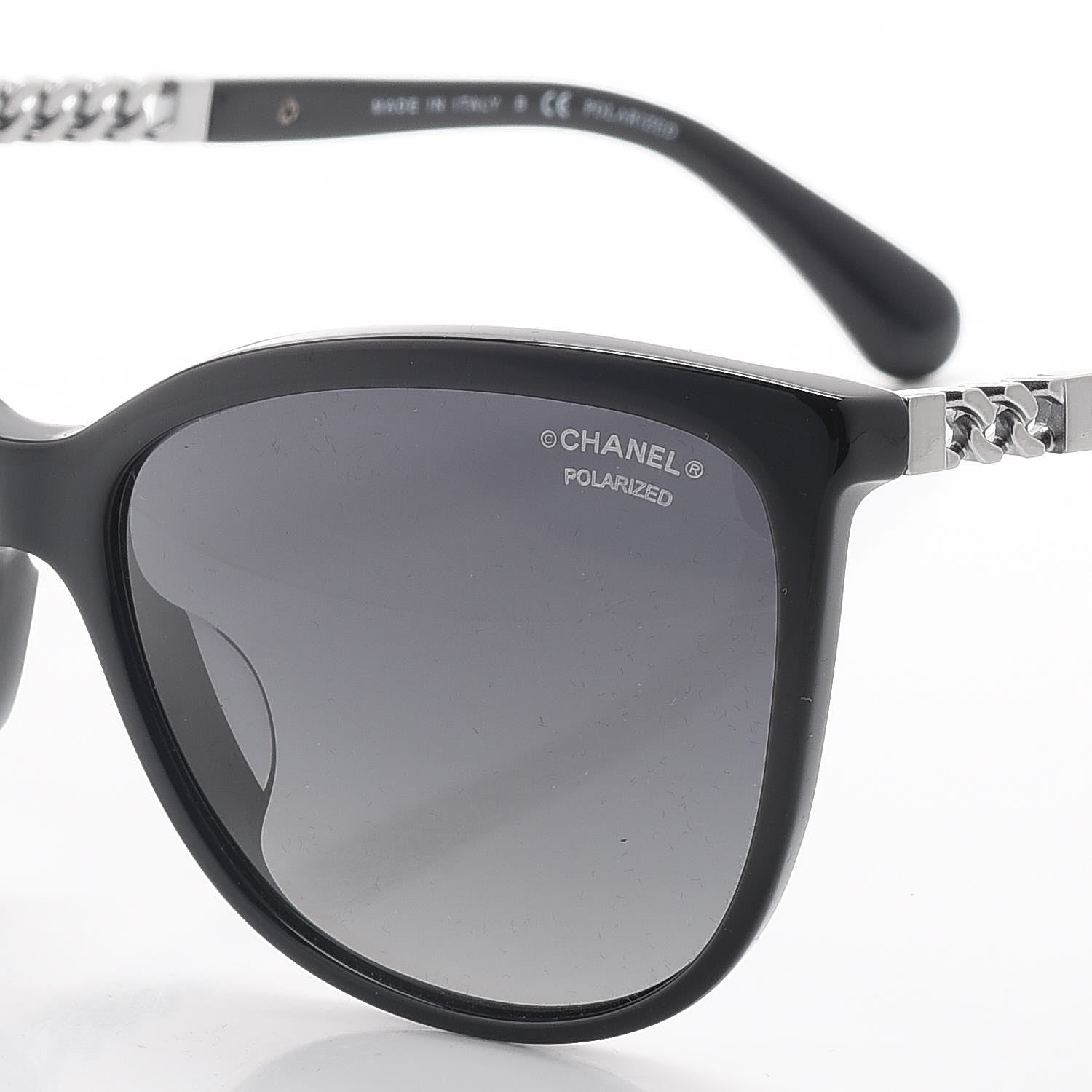 Chanel Chain Polarized Sunglasses 5352-A Black 6 of 8