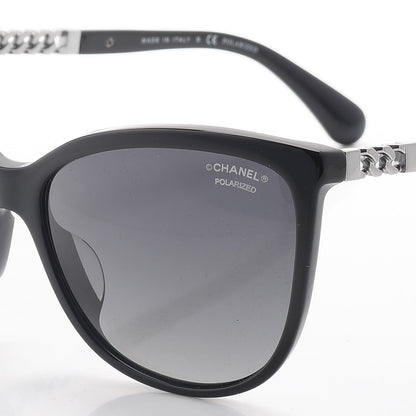Chanel Chain Polarized Sunglasses 5352-A Black 6 of 8