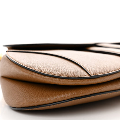 Christian Dior Grained Calfskin Saddle Bag Camello 9 of 10