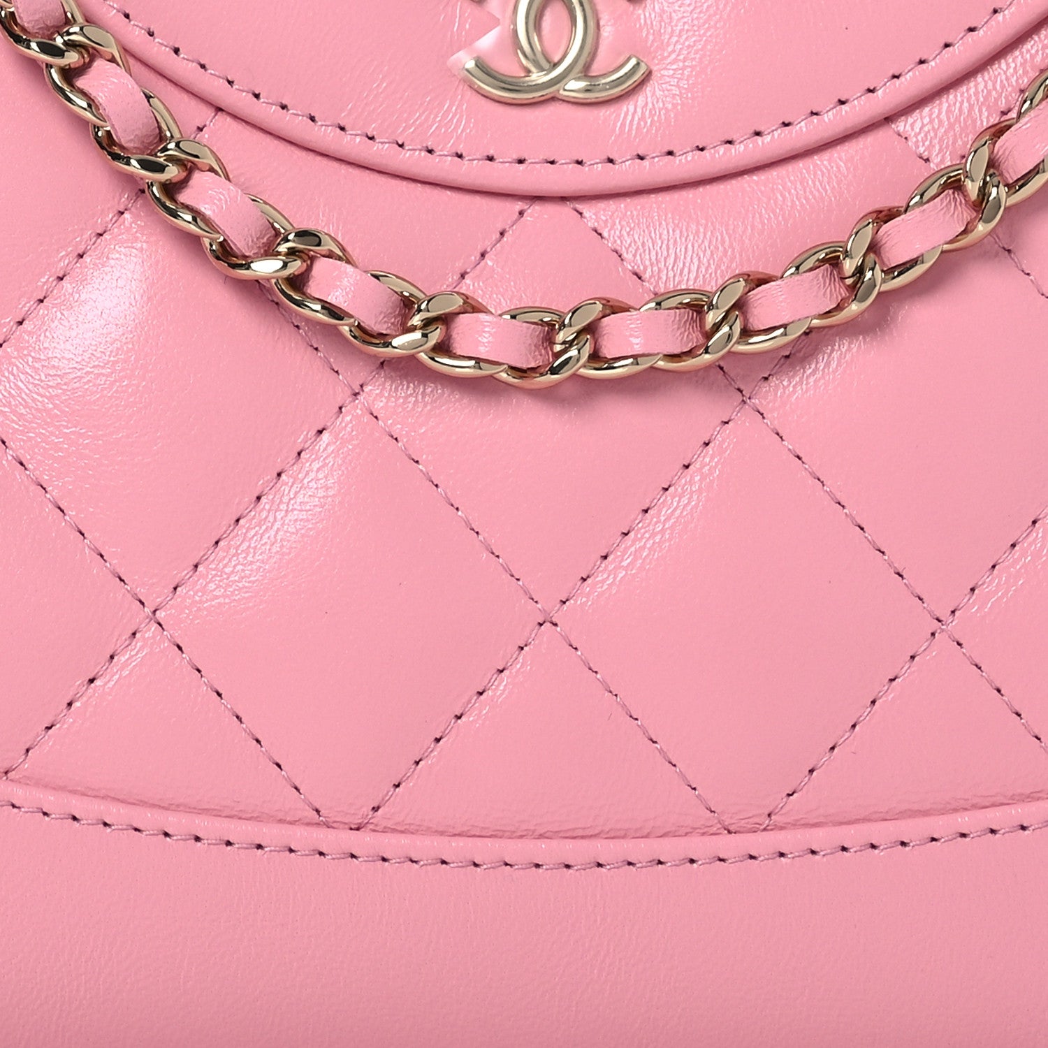 Chanel Shiny Lambskin Quilted Nano 31 Shopping Bag Pink 8 of 11