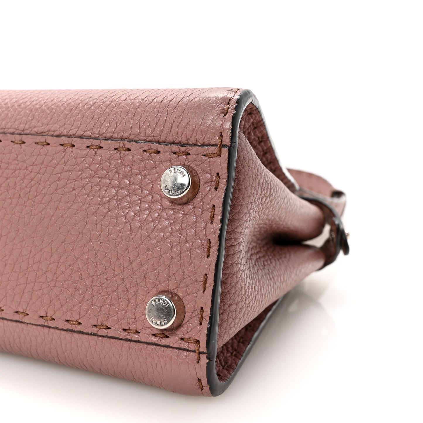 Cuoio Romano Selleria Bi-Color Mini Peekaboo Iconic Satchel English Rose Camelia