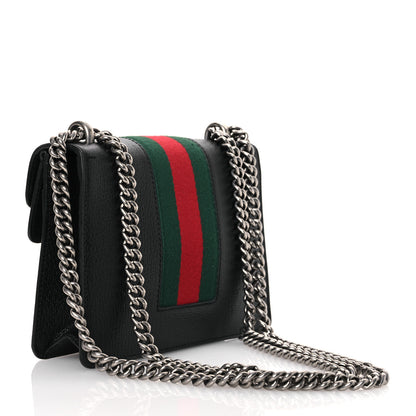 Gucci Calfskin Web Mini Dionysus Shoulder Bag Black 3 of 12