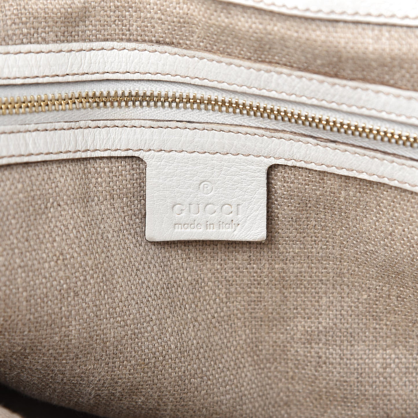 Monogram Large Positano Tote Off White