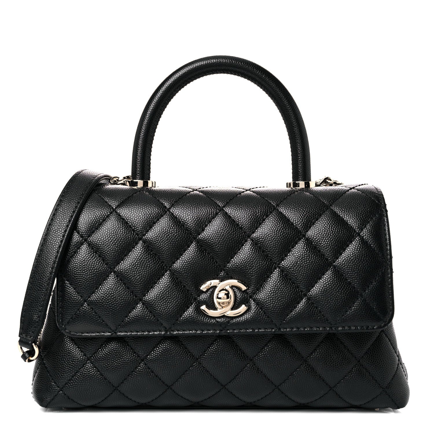 Chanel Caviar Quilted Mini Coco Handle Flap Black 1 of 9
