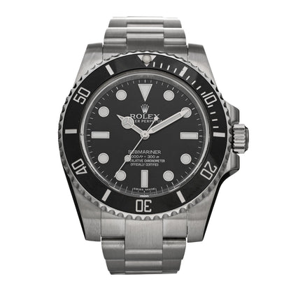 Rolex Stainless Steel 40mm Oyster Perpetual Submariner Watch Black 114060 1 of 4