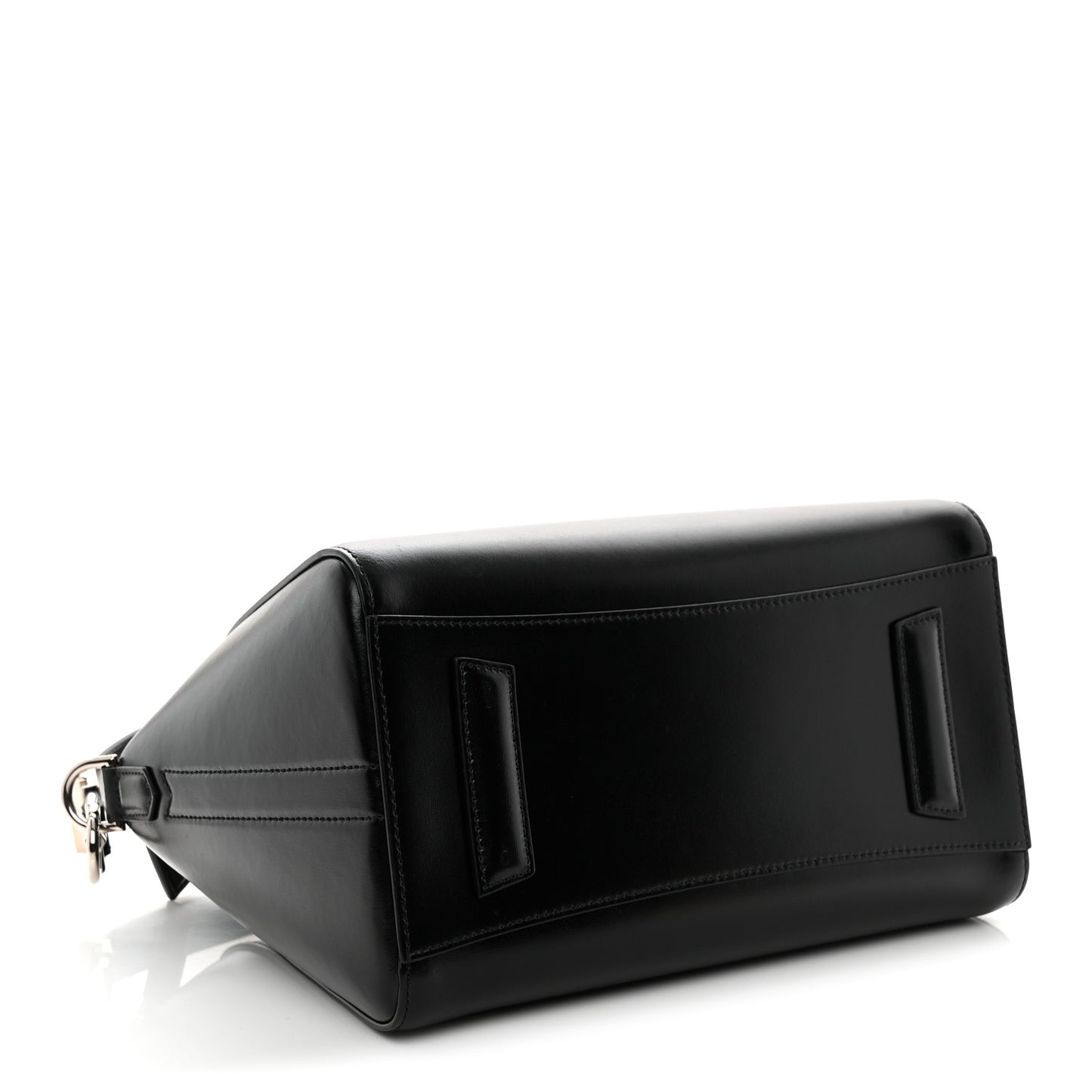 Shiny Lord Calfskin Small Antigona Black