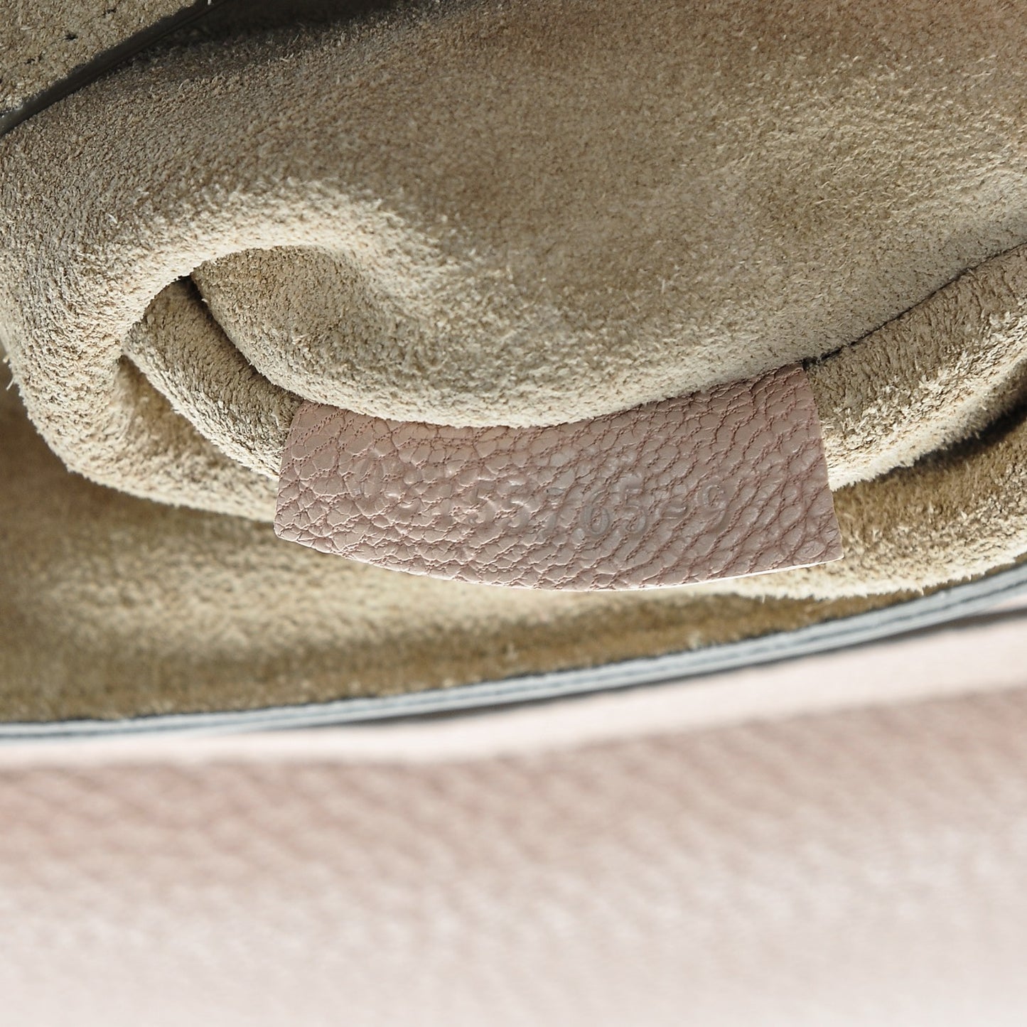 Grained Lambskin Mini Drew Shoulder Bag Cement Pink