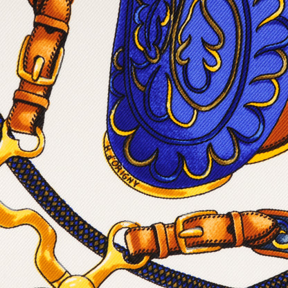 Hermes Silk Festival des Amazones Pocket Square 4 of 6