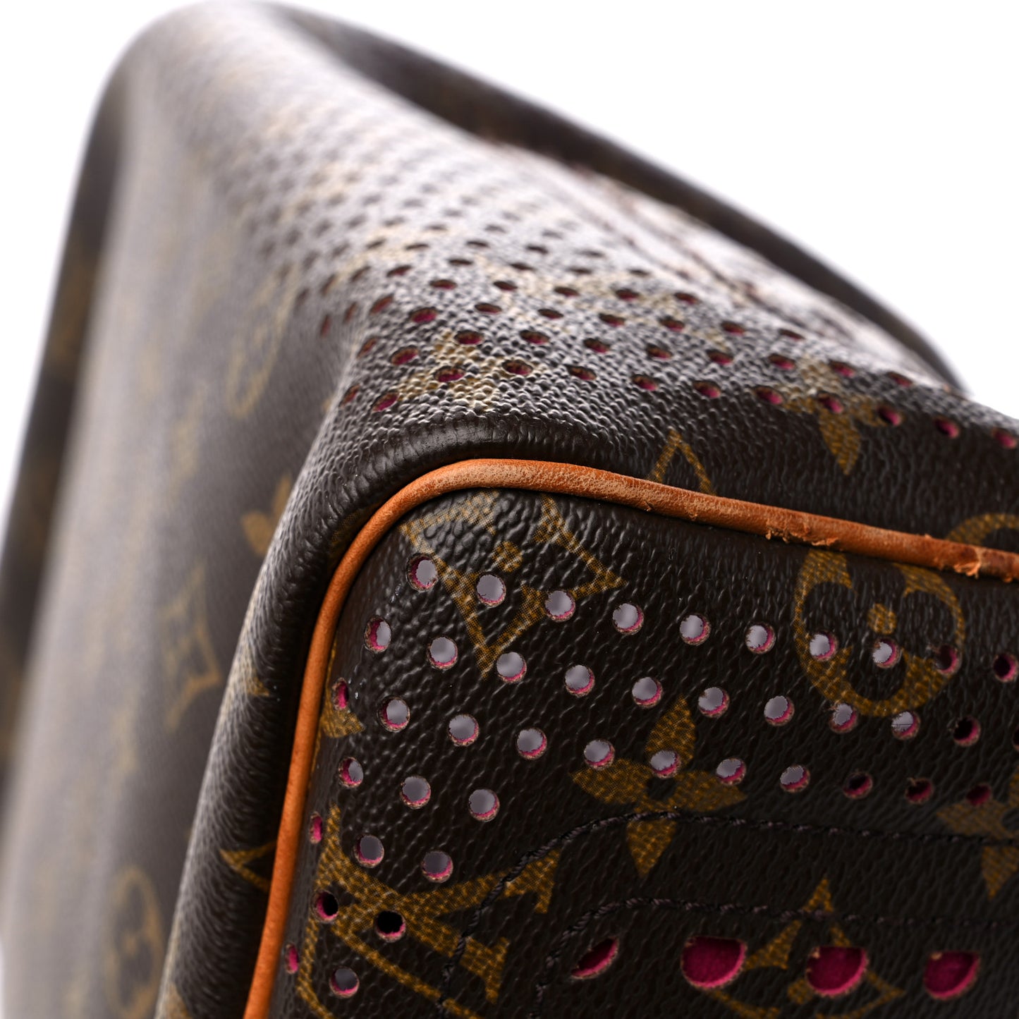 Monogram Perforated Speedy 30 Fuchsia