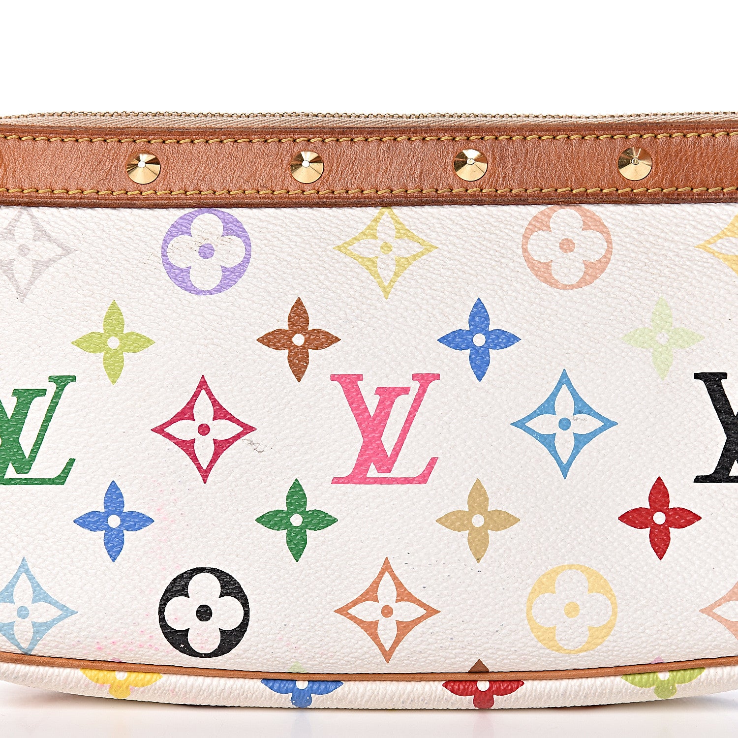 Louis Vuitton Monogram Multicolor Pochette Accessories White 13 of 13