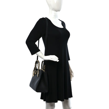 Louis Vuitton Taurillon Snakeskin City Steamer PM Black 2 of 8