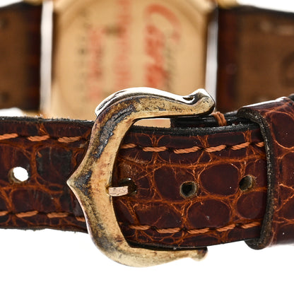 Cartier 18K Yellow Gold Alligator 26mm Ellipse Manual Winding Watch 5 of 5