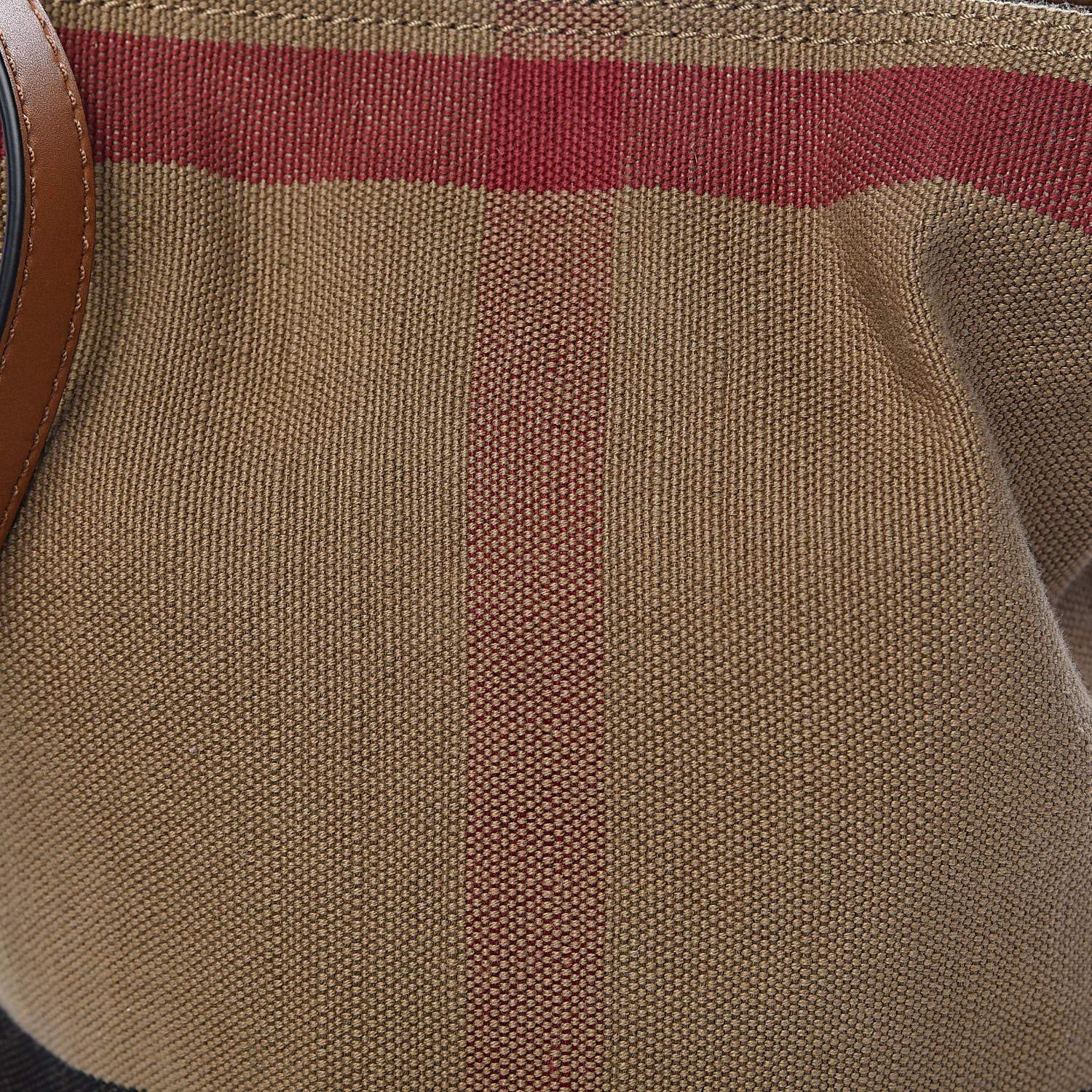 Burberry Canvas Mega Check Mini Ashby Tassel Crossbody Saddle Brown 11 of 11