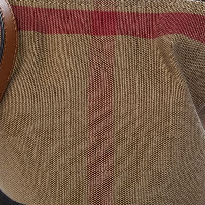 Burberry Canvas Mega Check Mini Ashby Tassel Crossbody Saddle Brown 11 of 11