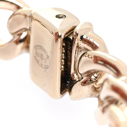 Chanel Metal CC Chain Link Cuff Bracelet Gold 5 of 6