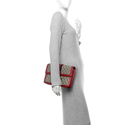 Gucci GG Supreme Monogram Medium Queen Margaret Shoulder Bag Red 2 of 10