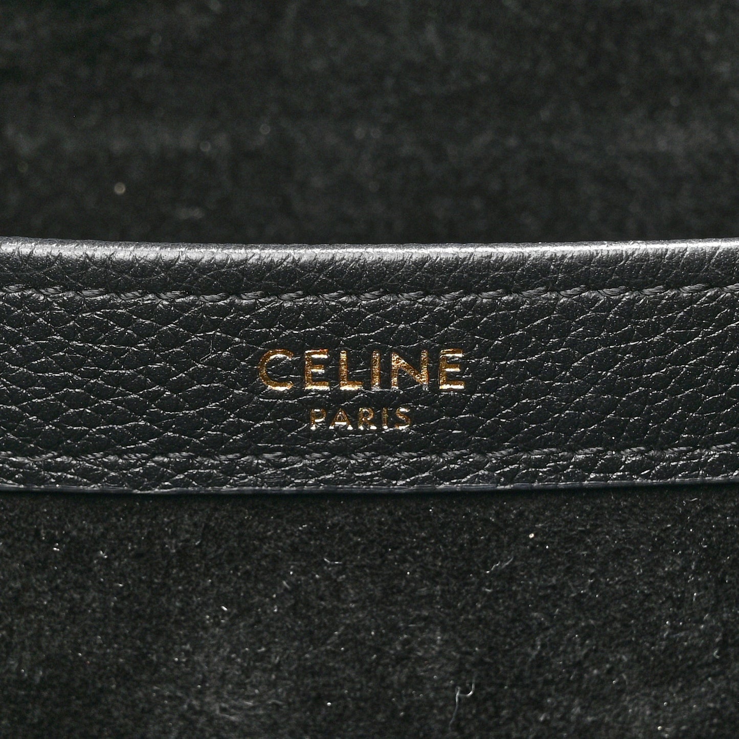 Smooth Calfskin Cuir Triomphe Cabas Drawstring Black