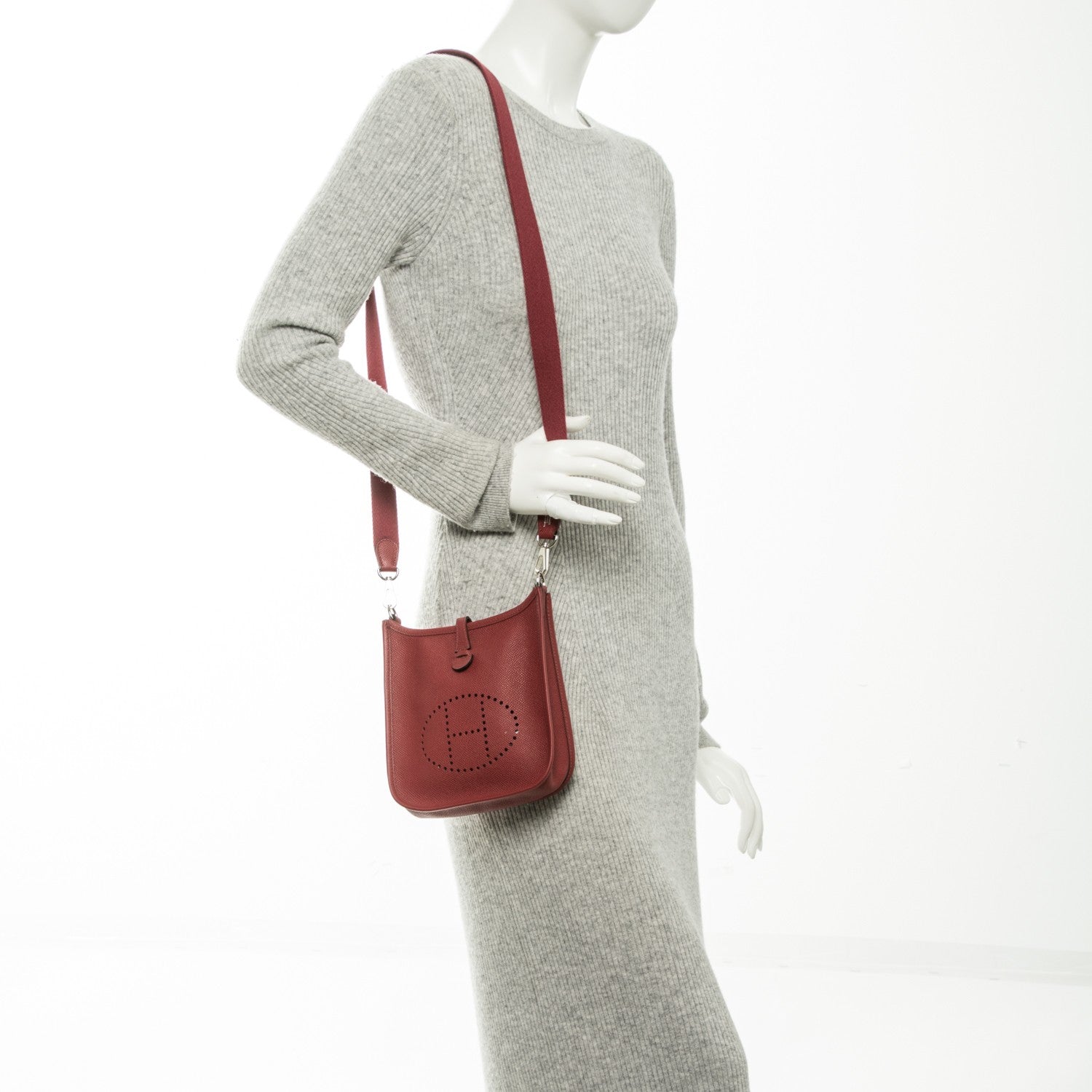 Hermes Epsom Evelyne TPM Rouge Grenat 2 of 7