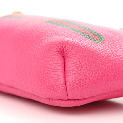Gucci Grained Calfskin Small Logo Belt Bag Box Pink Green 10 of 10