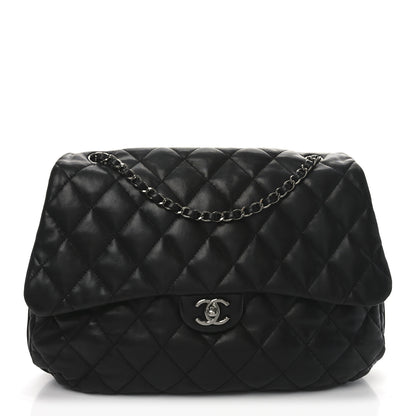 Chanel Lambskin Quilted Chanel 3 Maxi Flap Bag Black 1 of 10