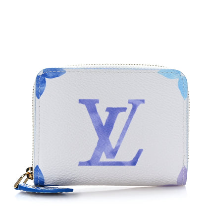Louis Vuitton Monogram Giant By The Pool Zippy Coin Purse Blue 1 of 6