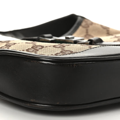 Gucci Monogram Web Small Jackie O Hobo Dark Brown 7 of 11