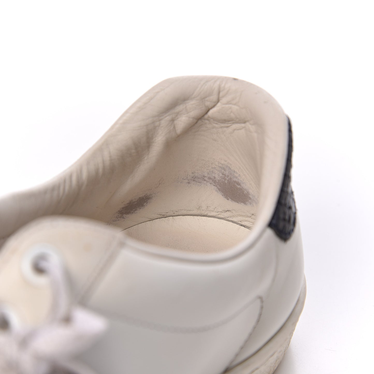 Miro Soft Calfskin Ayers Web Mens Ace Sneakers 8 White Blue