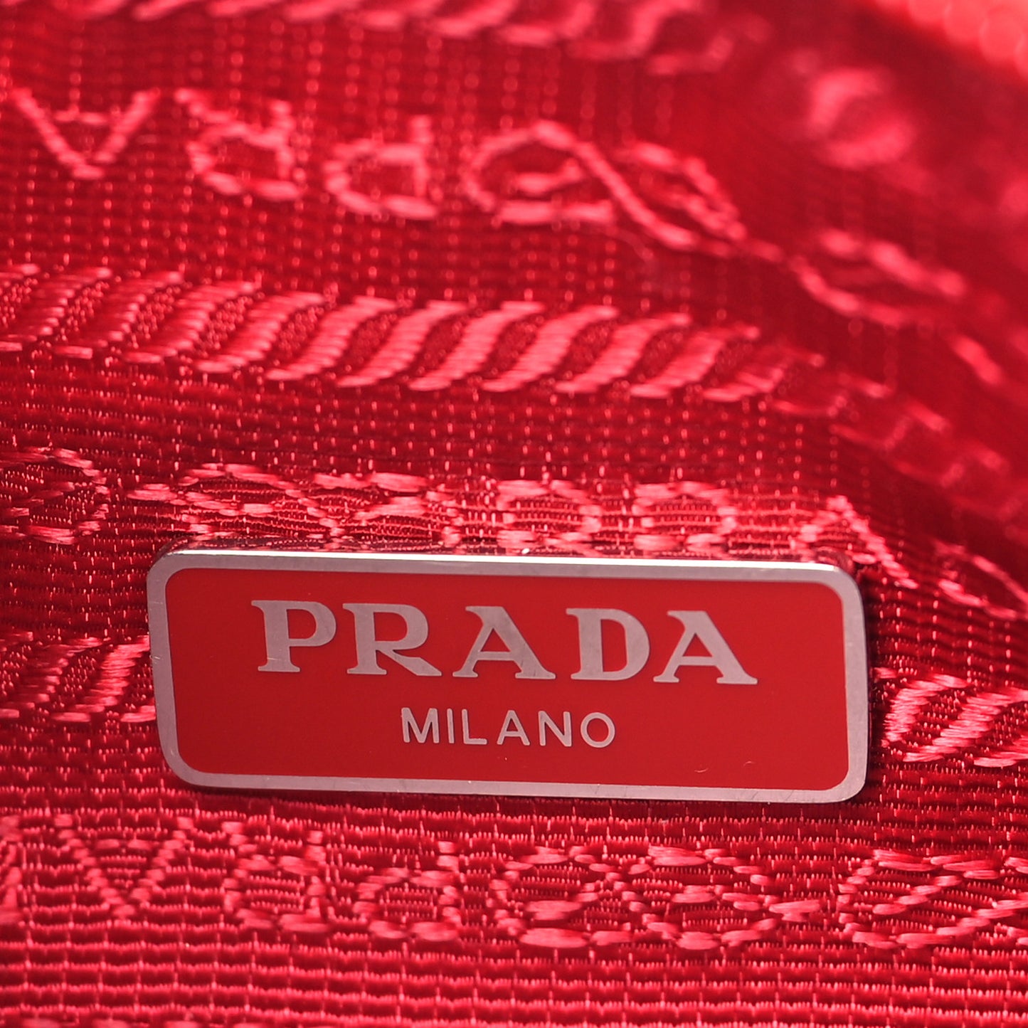 Tessuto Nylon Mini Re-Edition 2000 Bag Rosso