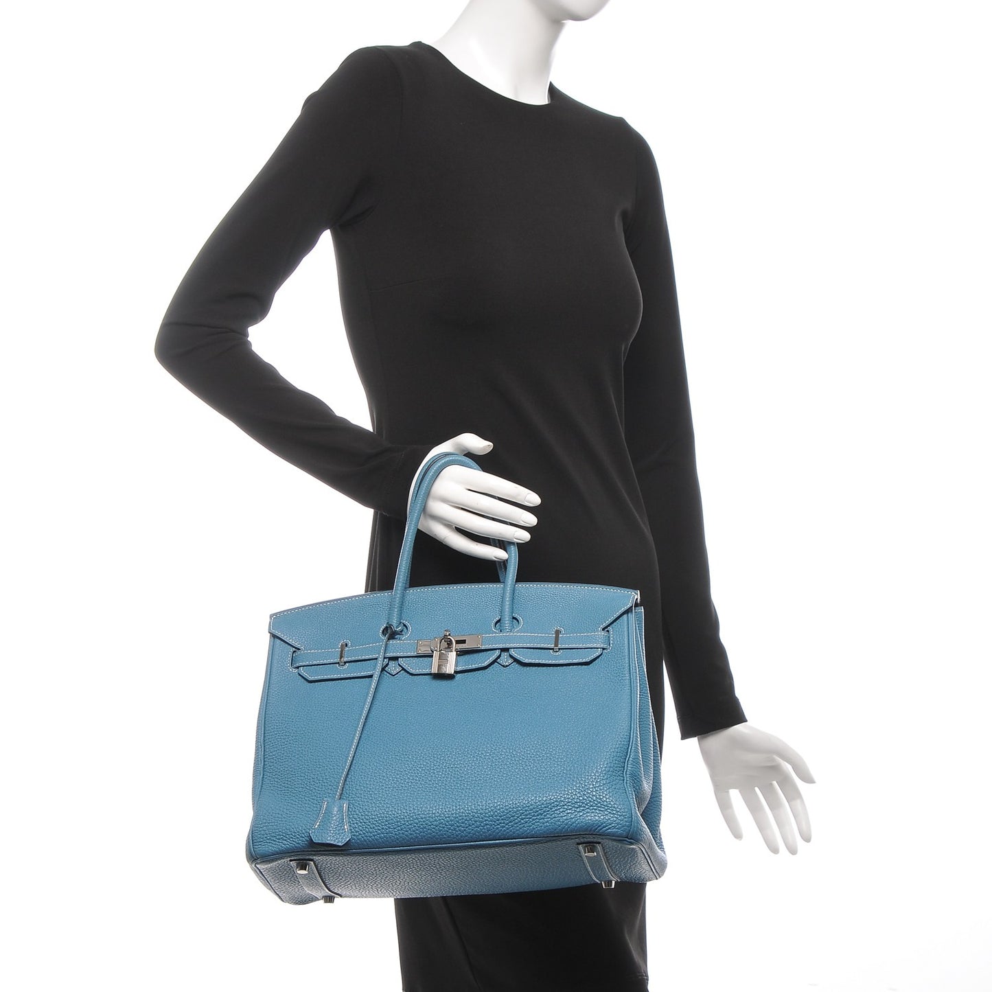 Togo Birkin 35 Blue Jean