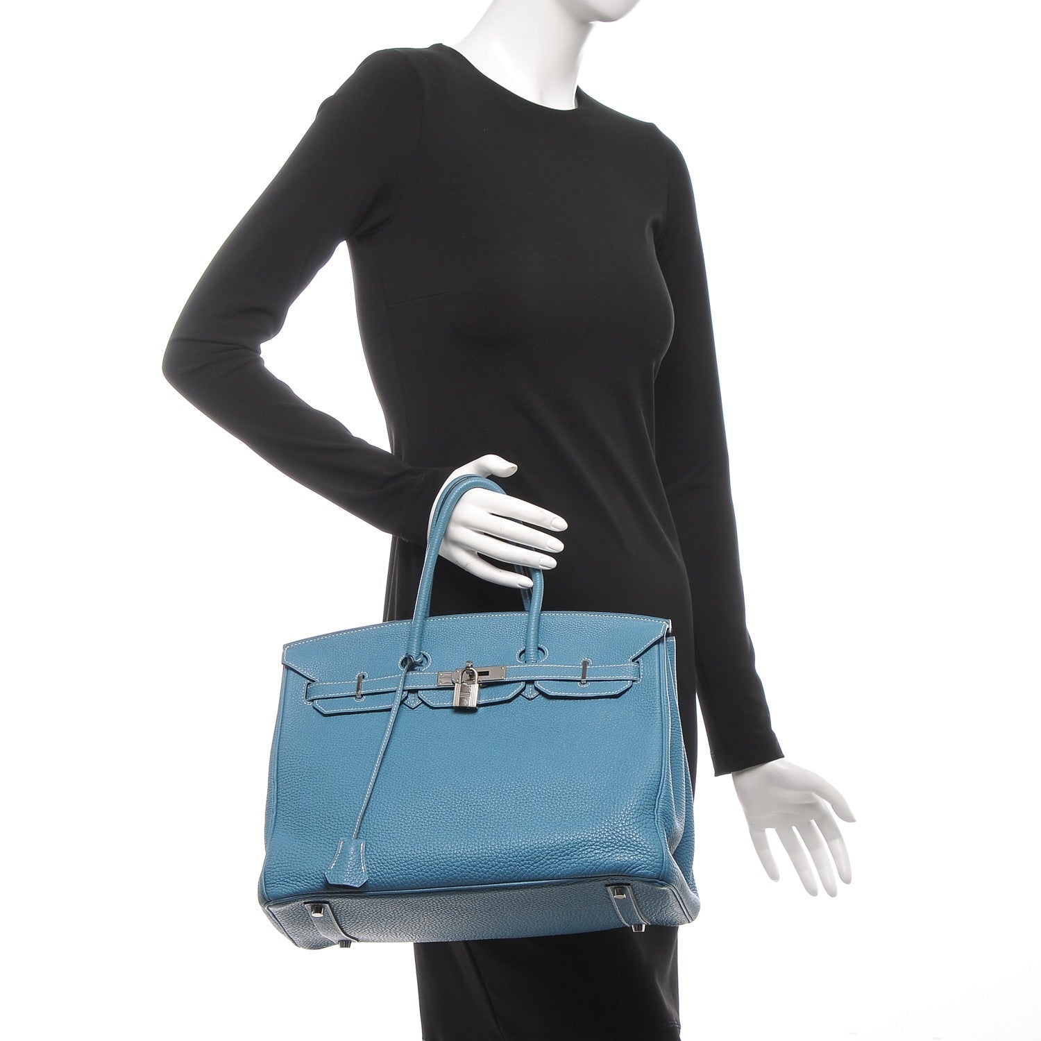 Hermes Togo Birkin 35 Blue Jean 2 of 24