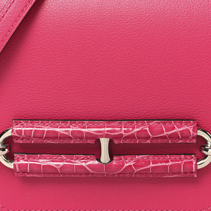 Hermes Evercolor Matte Alligator Mini Touch Sac Roulis Rose Mexico 10 of 13
