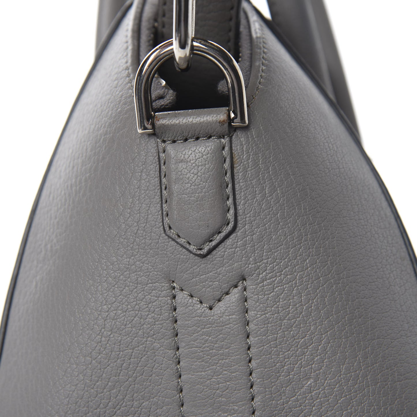 Sugar Goatskin Small Antigona Pearl Grey